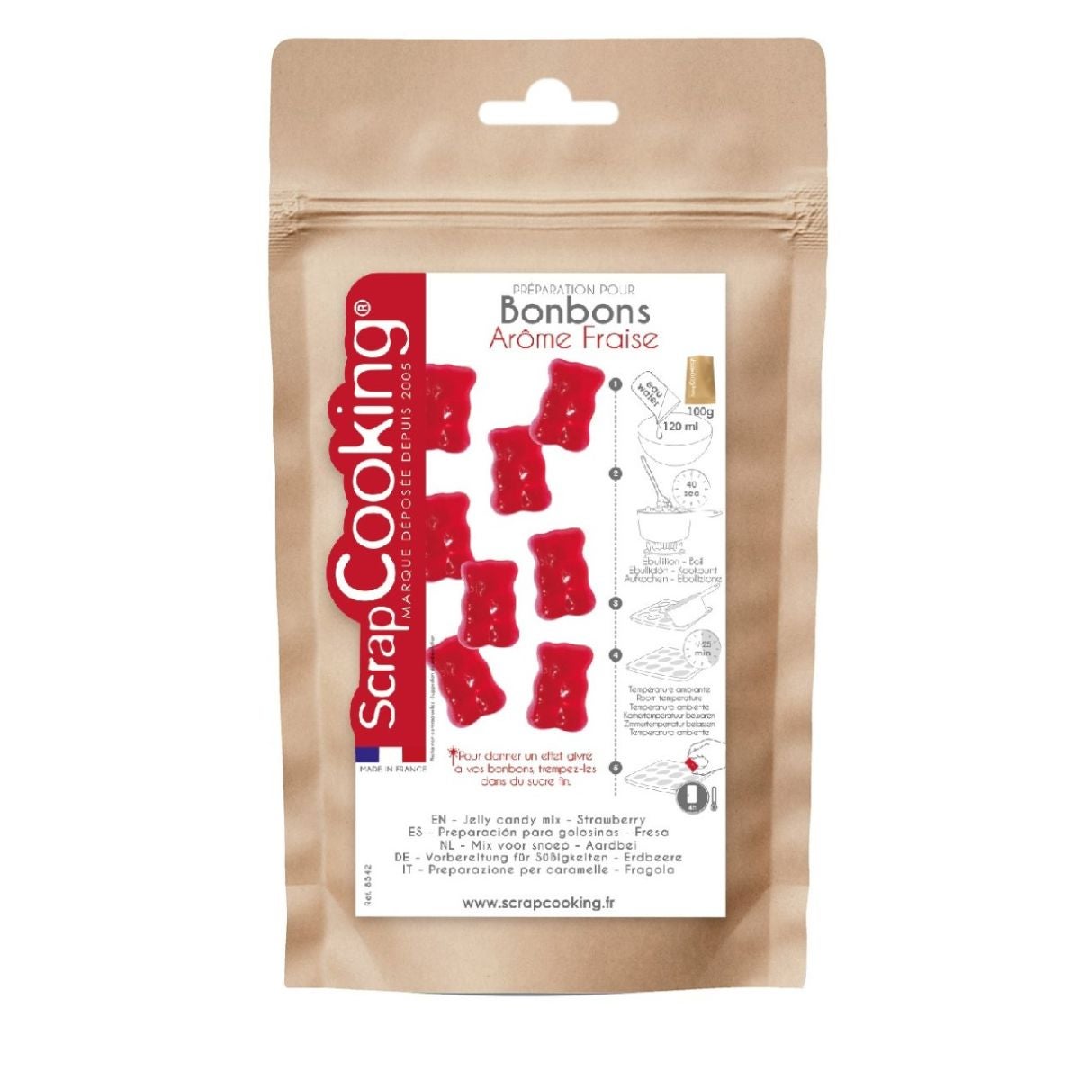 Scrapcooking Jelly Candy Mix 100g - Strawberry