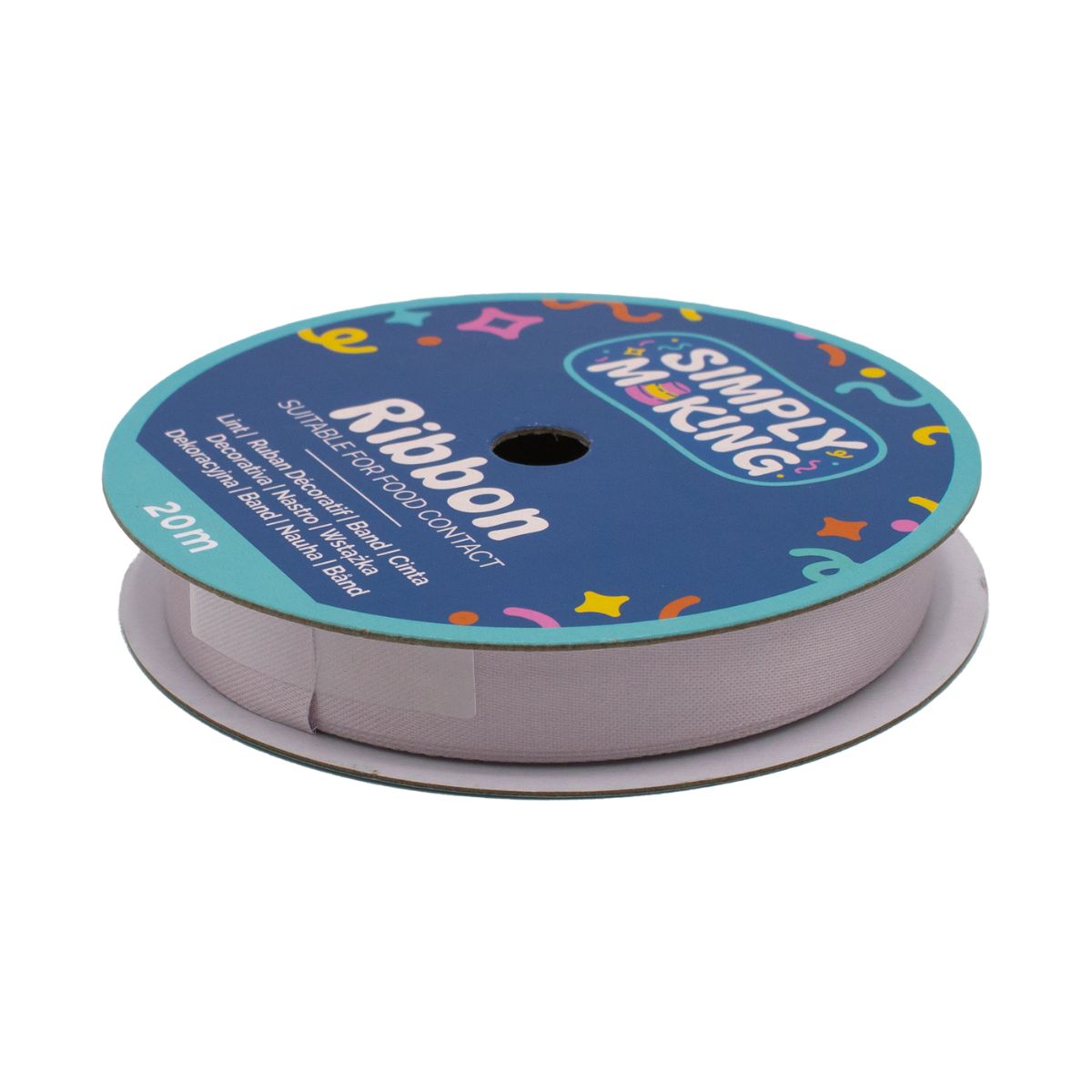 Simply Making Cake Ribbon Silver 12 mm x 20 m