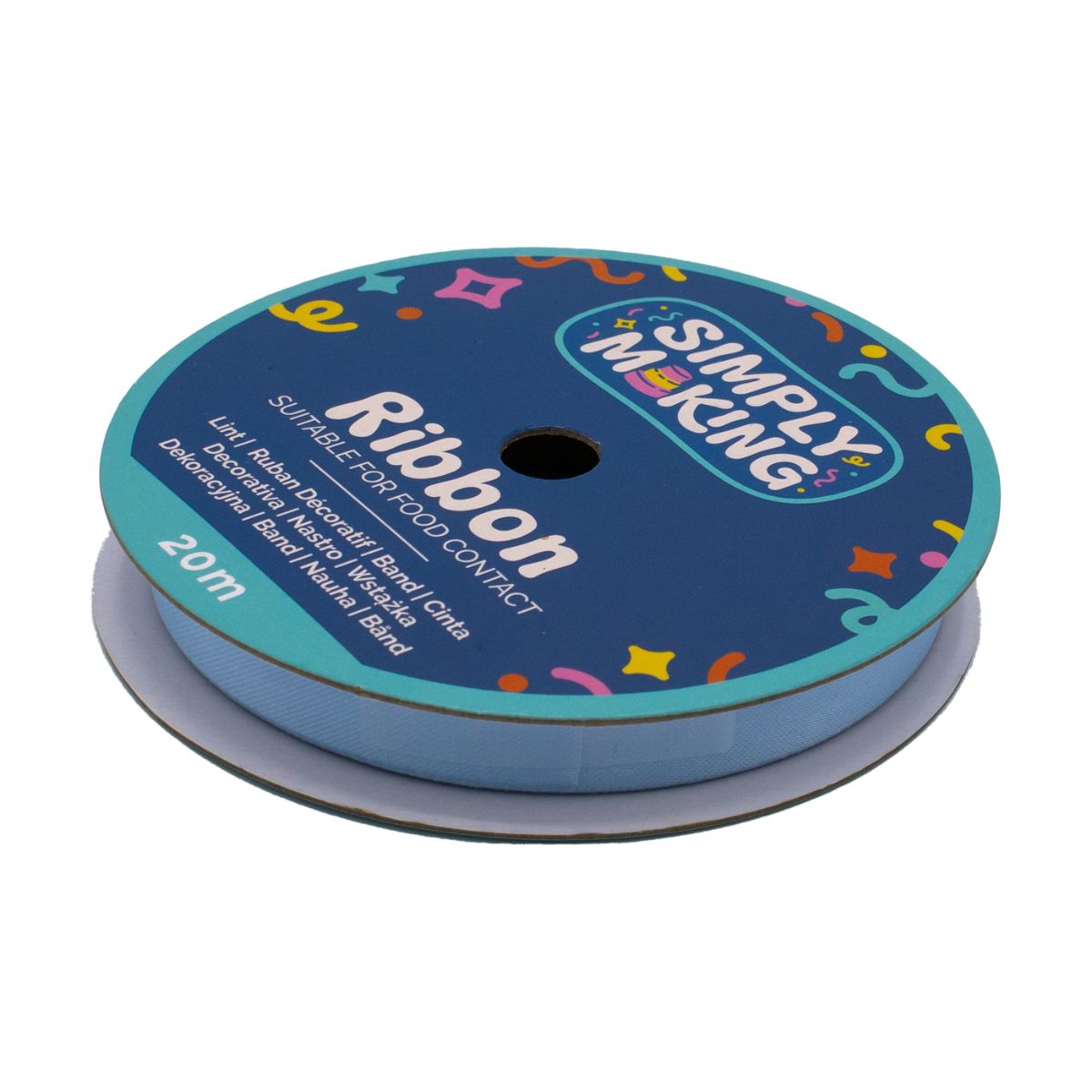 Simply Making Cake Ribbon Baby Blue 12 mm x 20 m