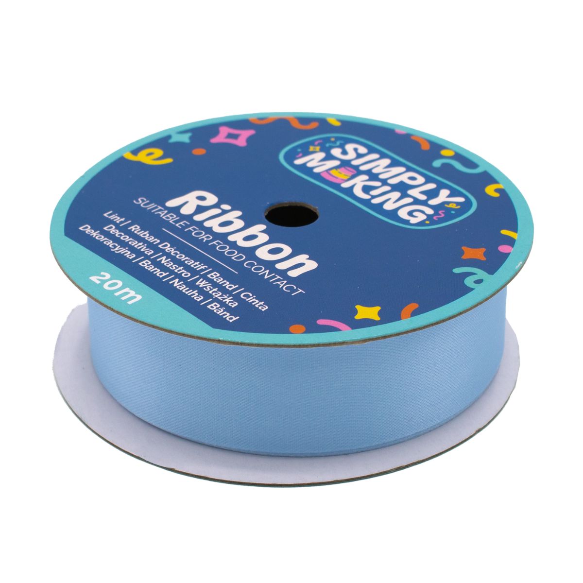 Simply Making Cake Ribbon Baby Blue 24 mm x 20 m
