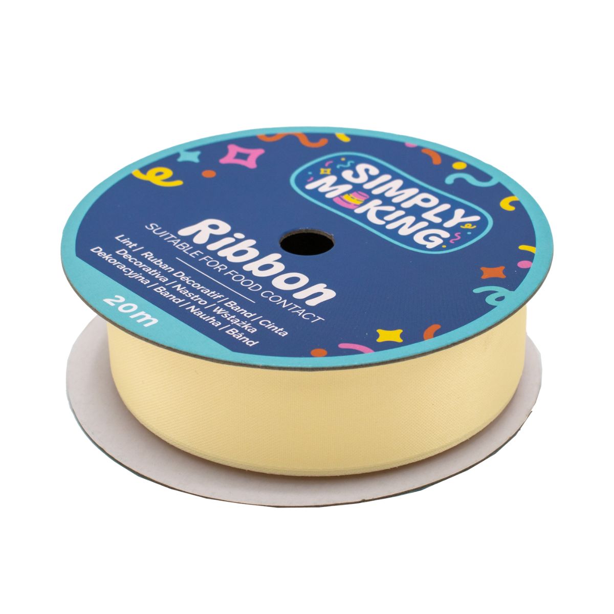 Simply Making Cake Ribbon Champagne 24 mm x 20 m