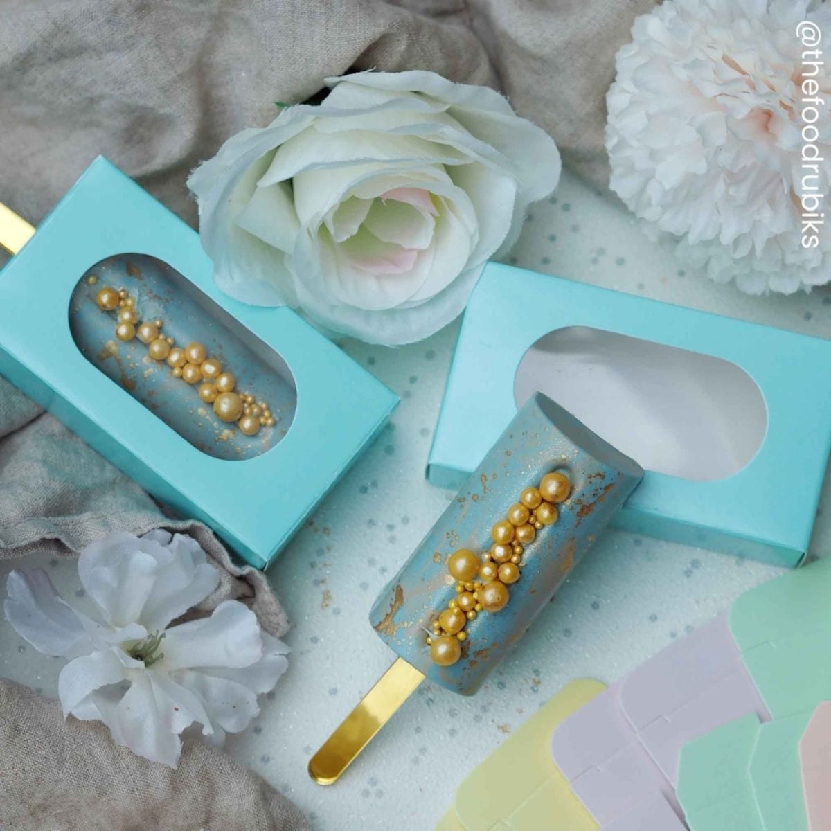 Simply Making Cakesicle Box pk/10 - Pastel Blue