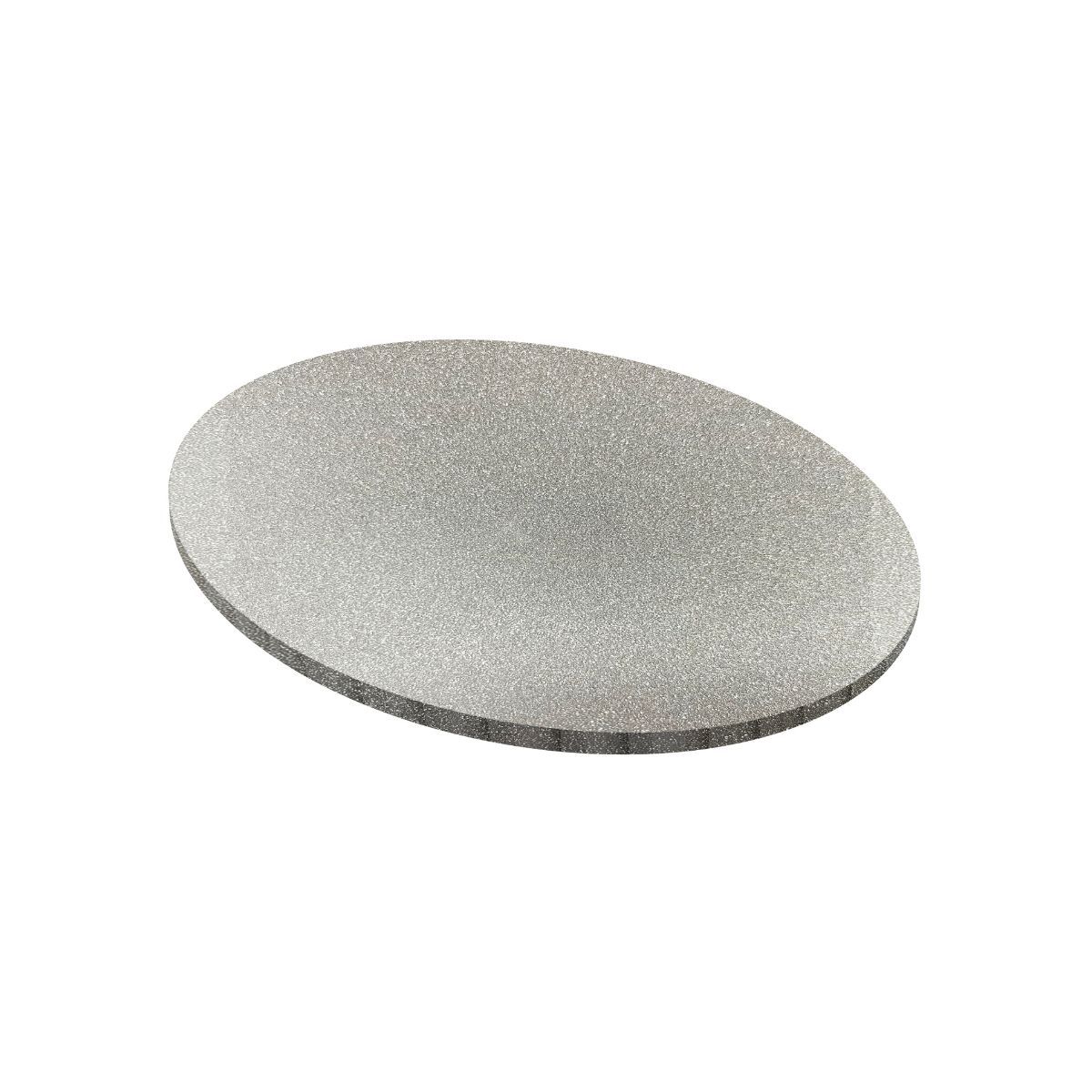 Simply Making Matt Masonite Board Round Silver Glitter 25 cm