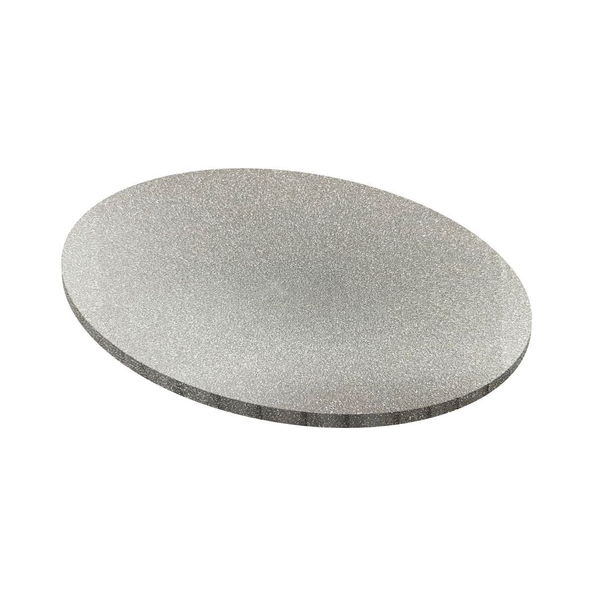 Simply Making Matt Masonite Board Round Silver Glitter 30 cm