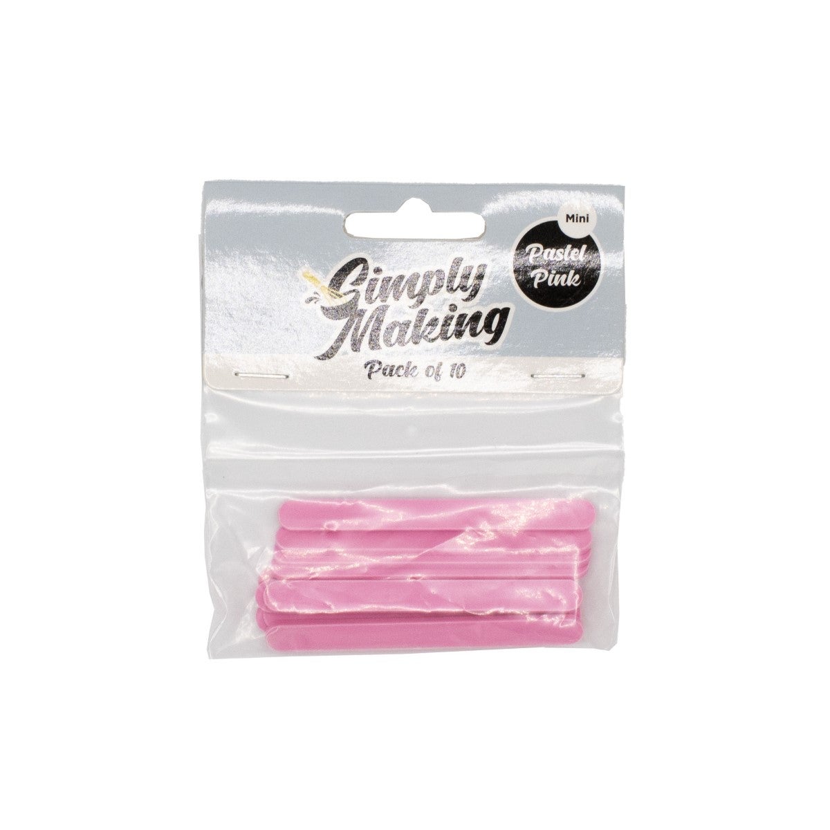 Simply Making Cakesicle Sticks pk/10 - Pastel Pink Mini