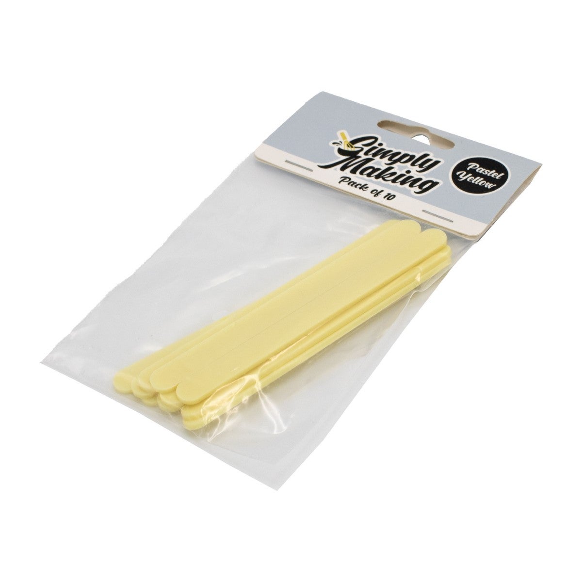 Simply Making Cakesicle Sticks pk/10 - Pastel Yellow Standard