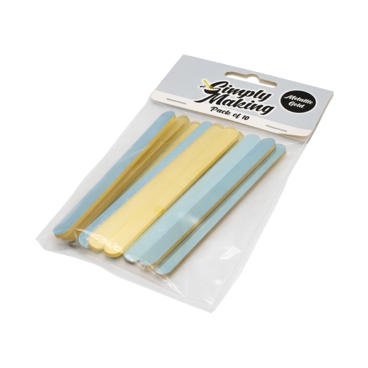 Simply Making Cakesicle Sticks pk/10 - Mirror Gold - 113mm