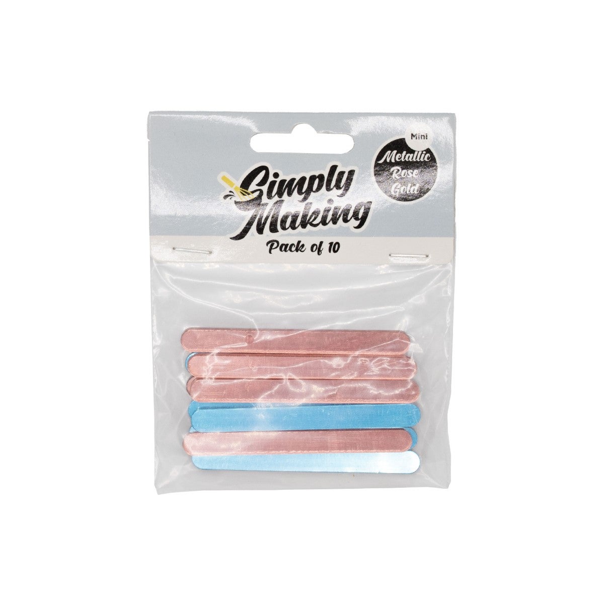 Simply Making Cakesicle Sticks pk/10 - Mirror Rose Gold - 76 mm