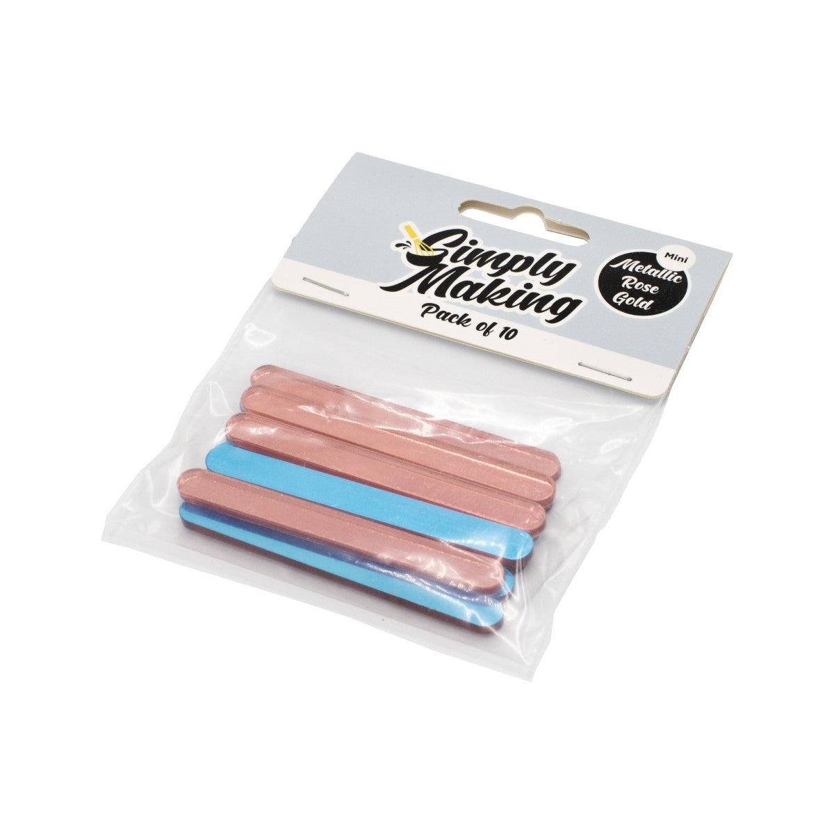Simply Making Cakesicle Sticks pk/10 - Mirror Rose Gold - 76 mm
