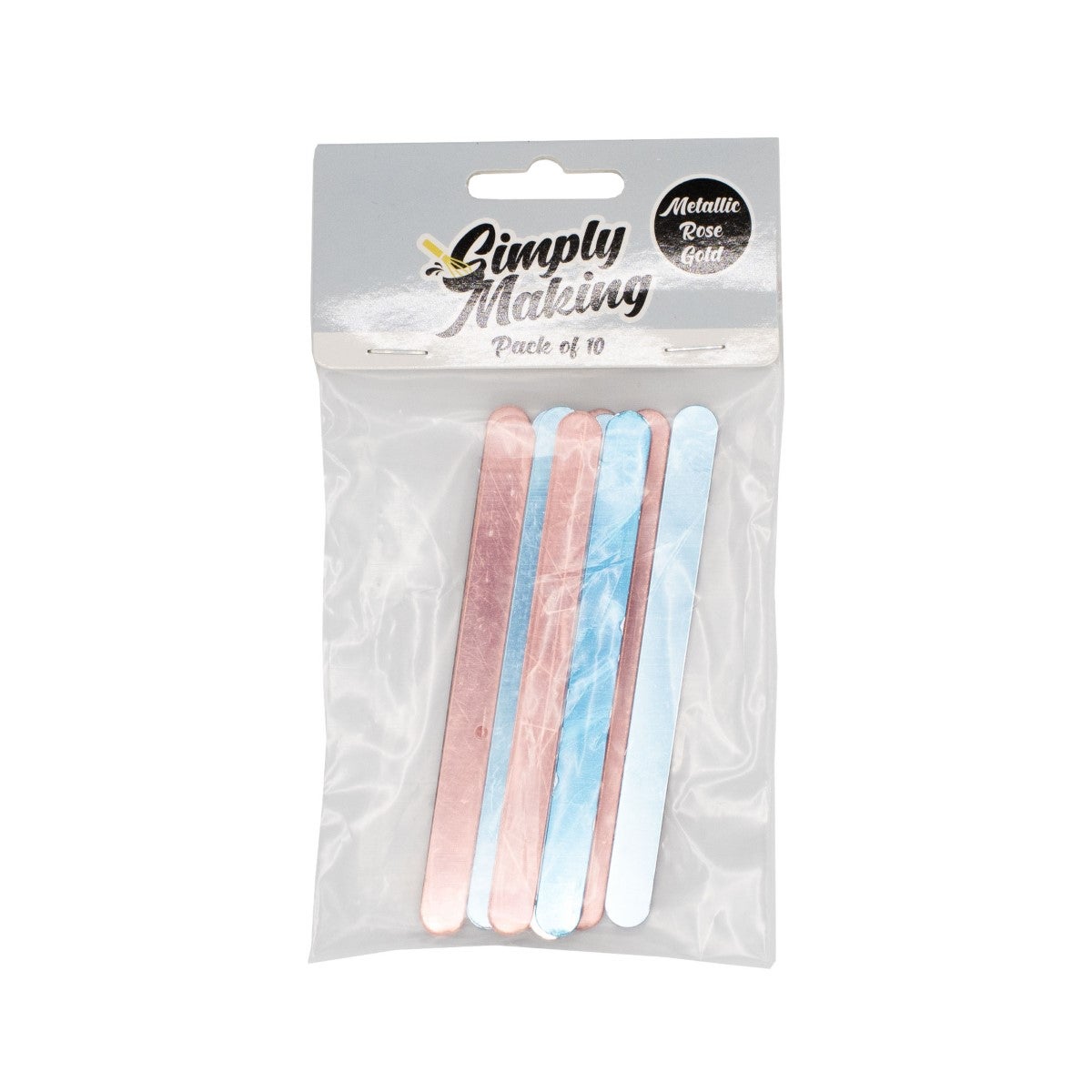 Simply Making Cakesicle Sticks pk/10 - Mirror Rose Gold - 113mm