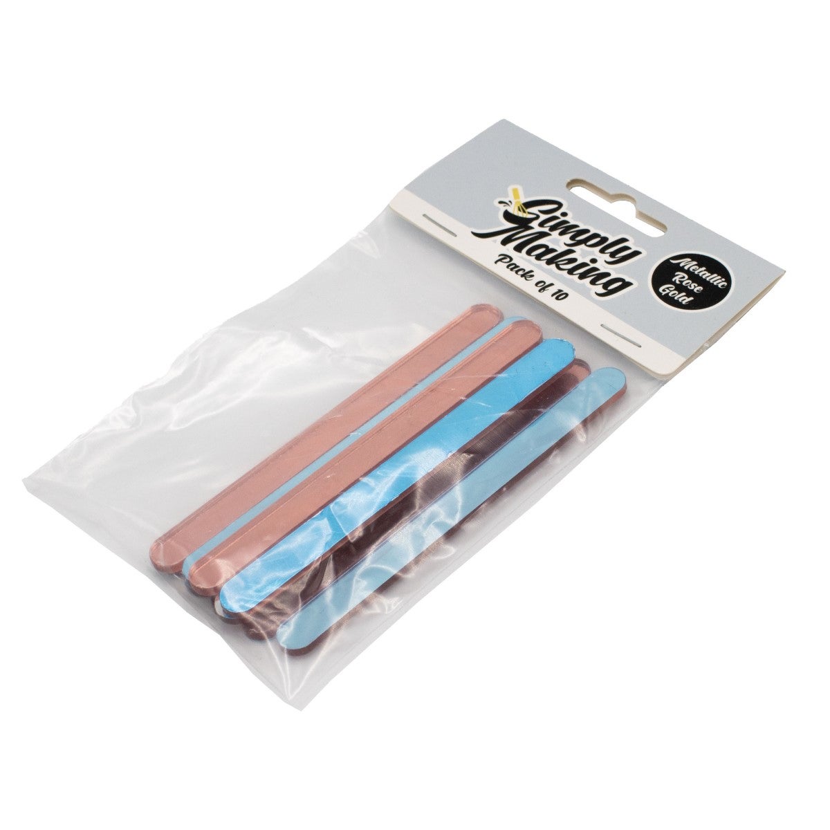 Simply Making Cakesicle Sticks pk/10 - Mirror Rose Gold - 113mm