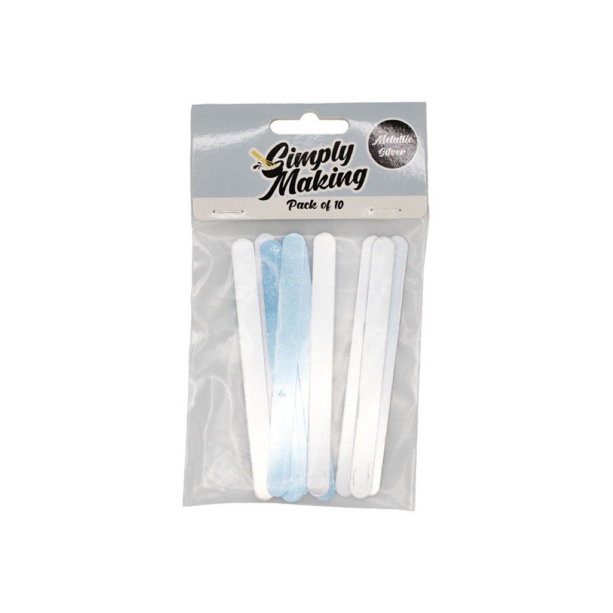 Simply Making Cakesicle Sticks pk/10 - Mirror Silver - 113mm