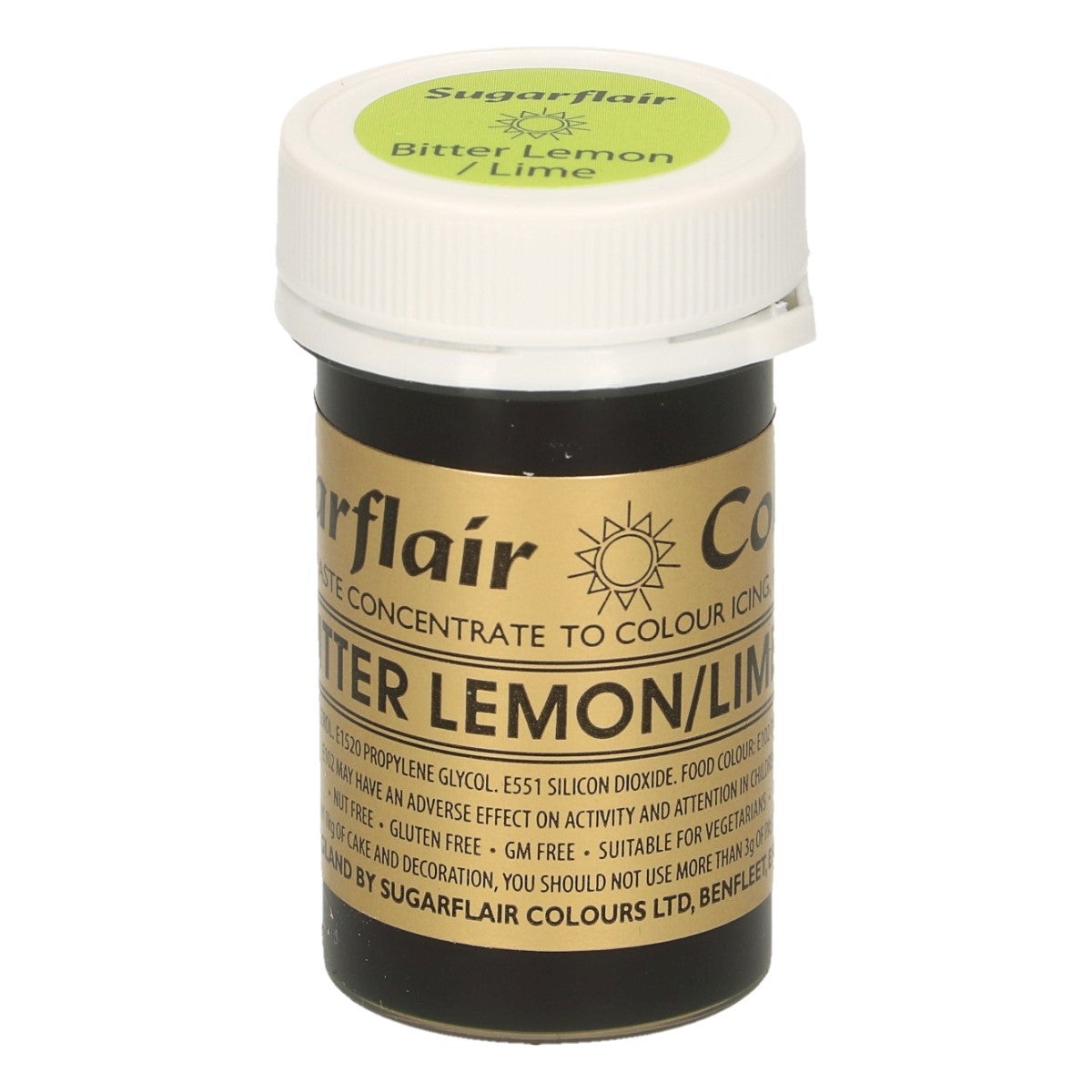 Sugarflair Paste Colour BITTER LEMON/LIME, 25g