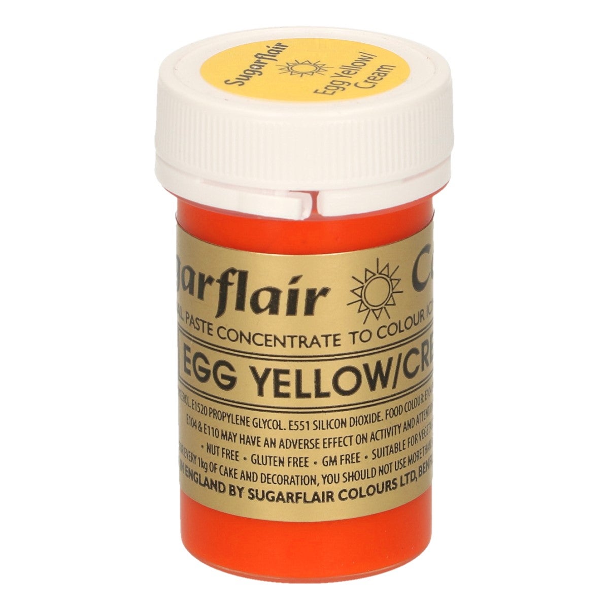 Sugarflair Paste Colour EGG YELLOW/CREAM, 25g