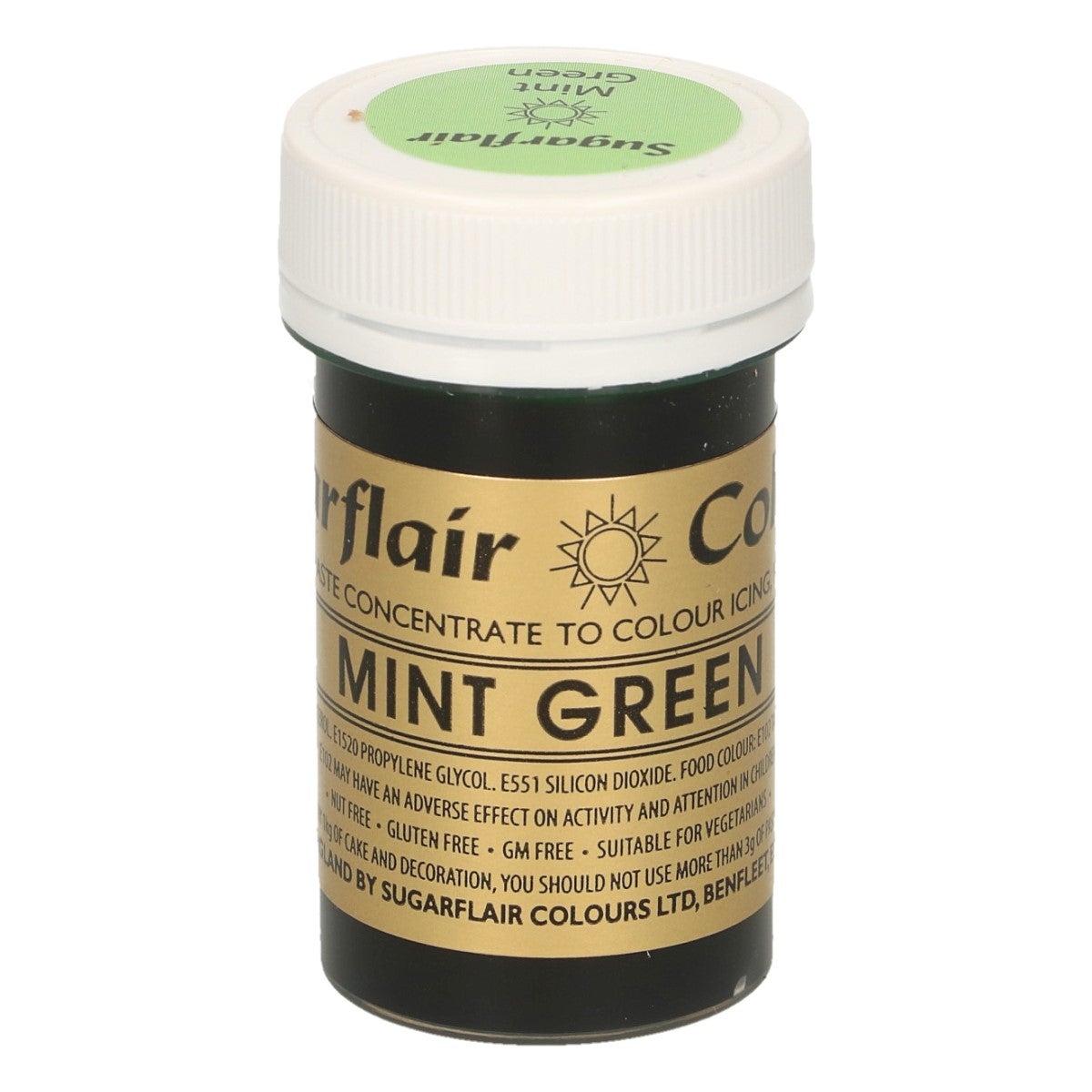 Sugarflair Paste Colour MINT GREEN, 25g
