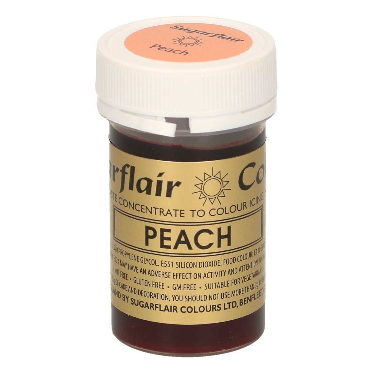 Sugarflair Paste Colour PEACH, 25g