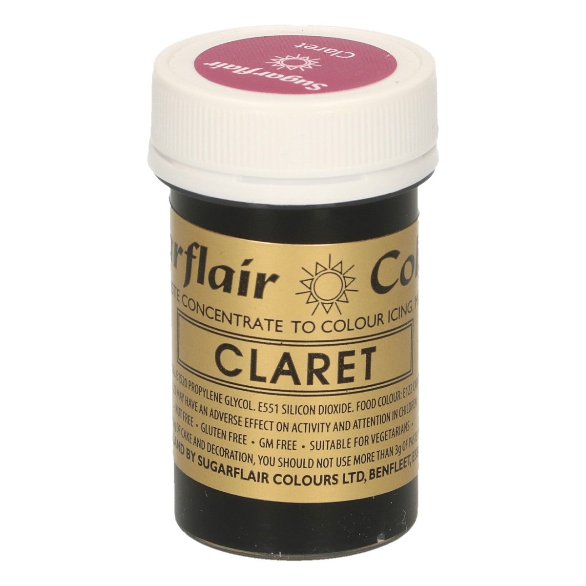 Sugarflair Paste Colour CLARET, 25g