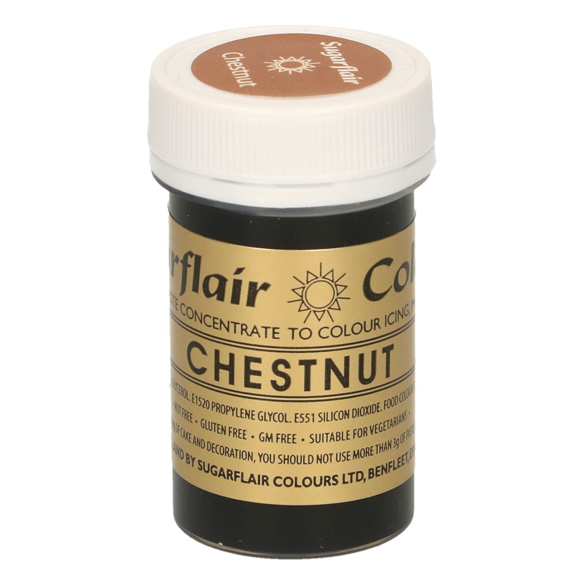 Sugarflair Paste Colour CHESTNUT, 25g