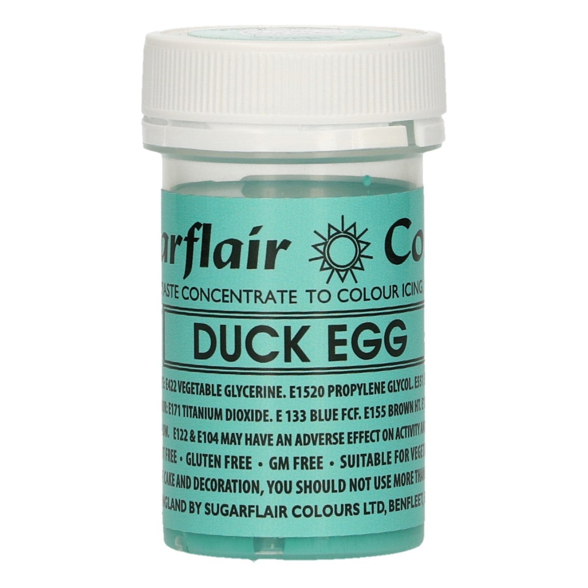 Sugarflair Paste Colour DUCK EGG 25g