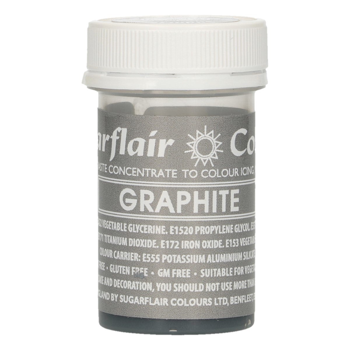 Sugarflair Paste Colour GRAPHITE 25g