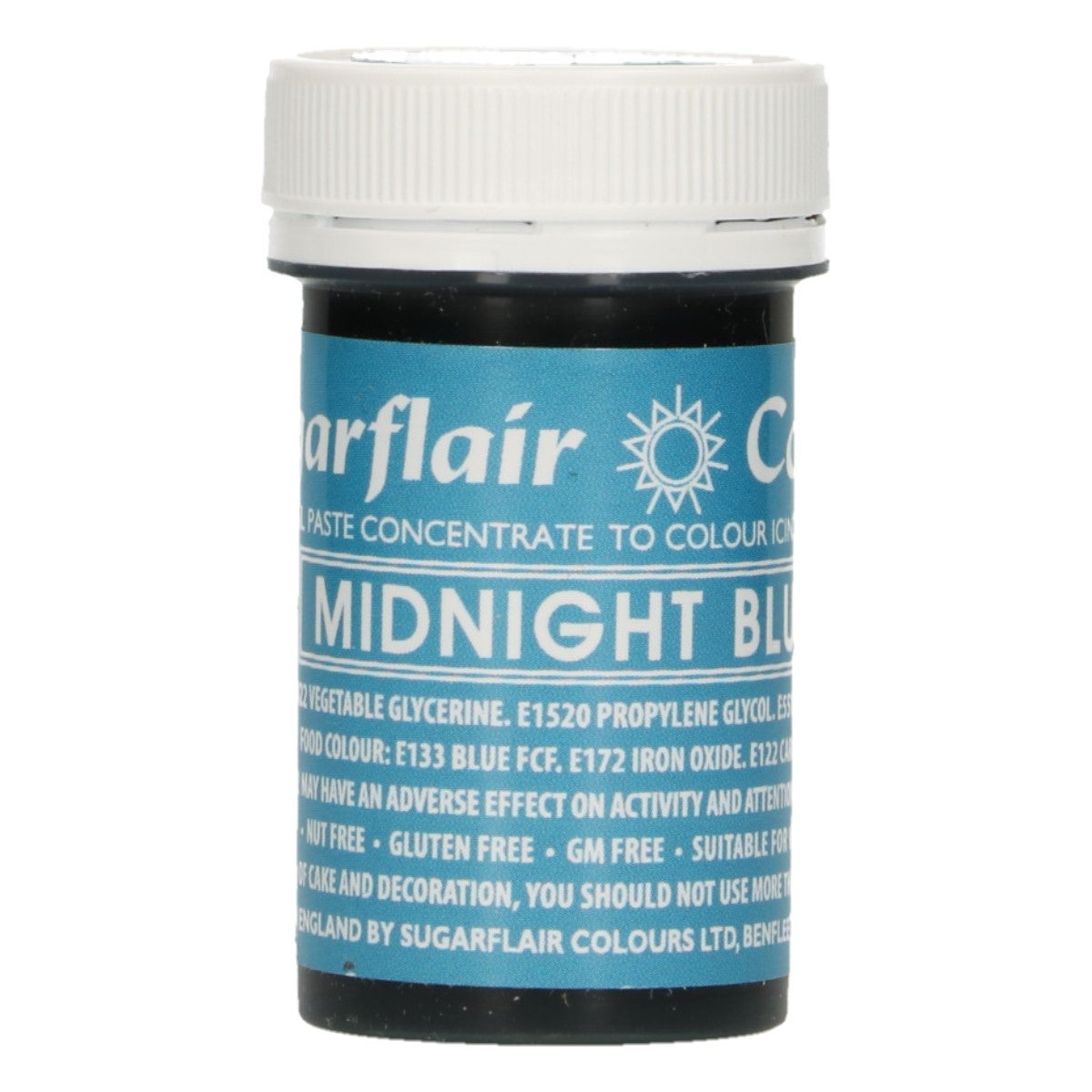 Sugarflair Paste Colour MIDNIGHT BLUE 25g