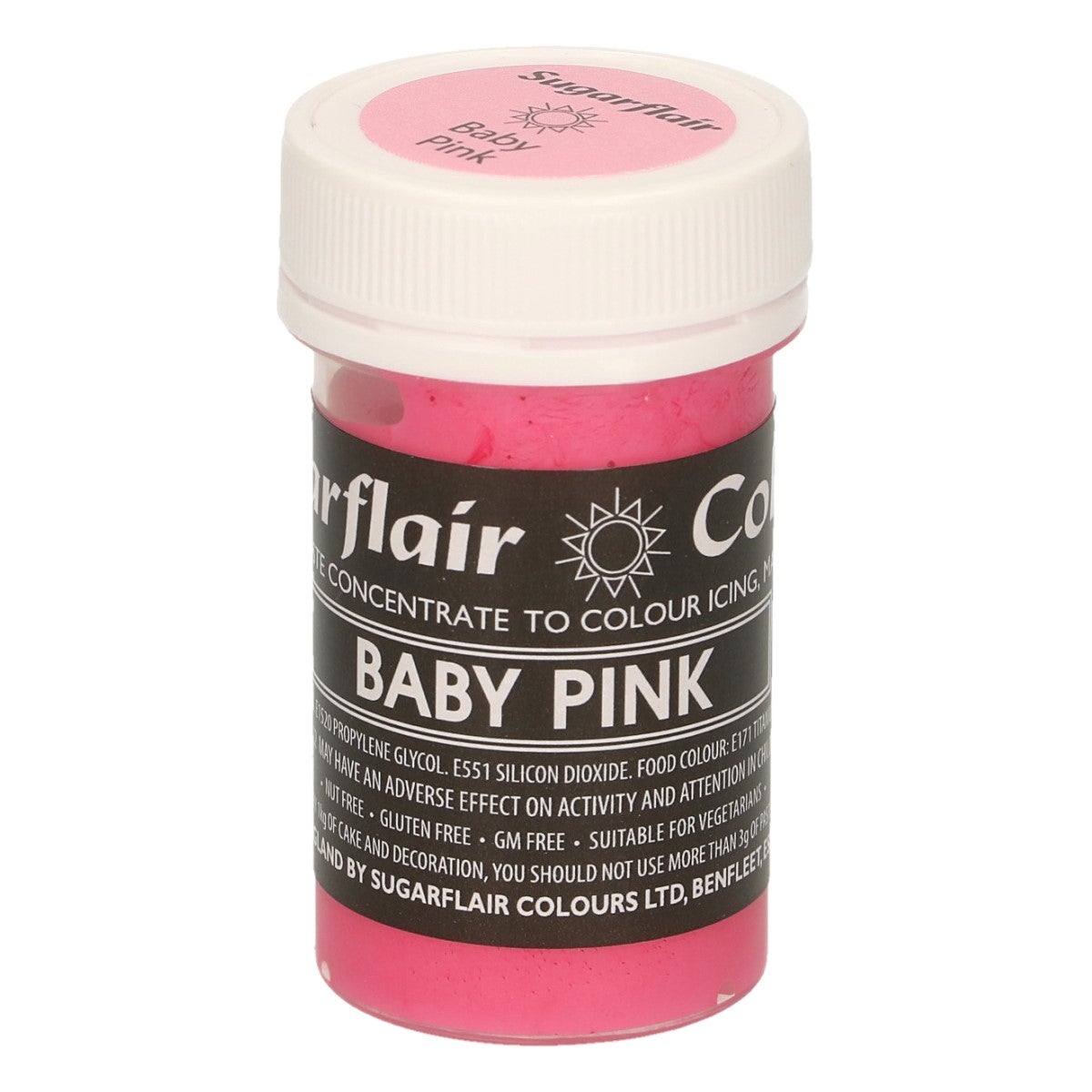 Sugarflair Paste Colour Pastel BABY PINK 25g