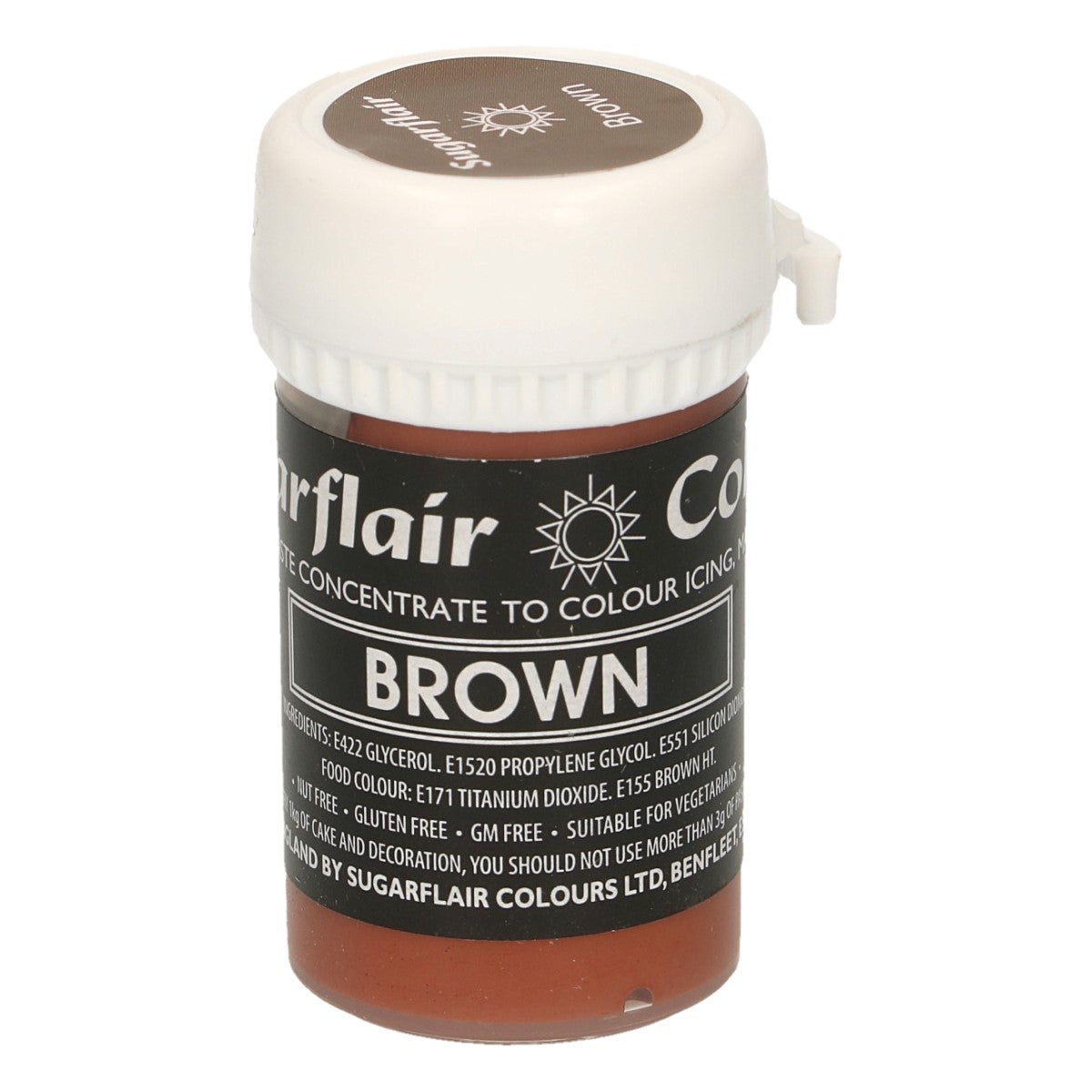 Sugarflair Paste Colour Pastel BROWN, 25g