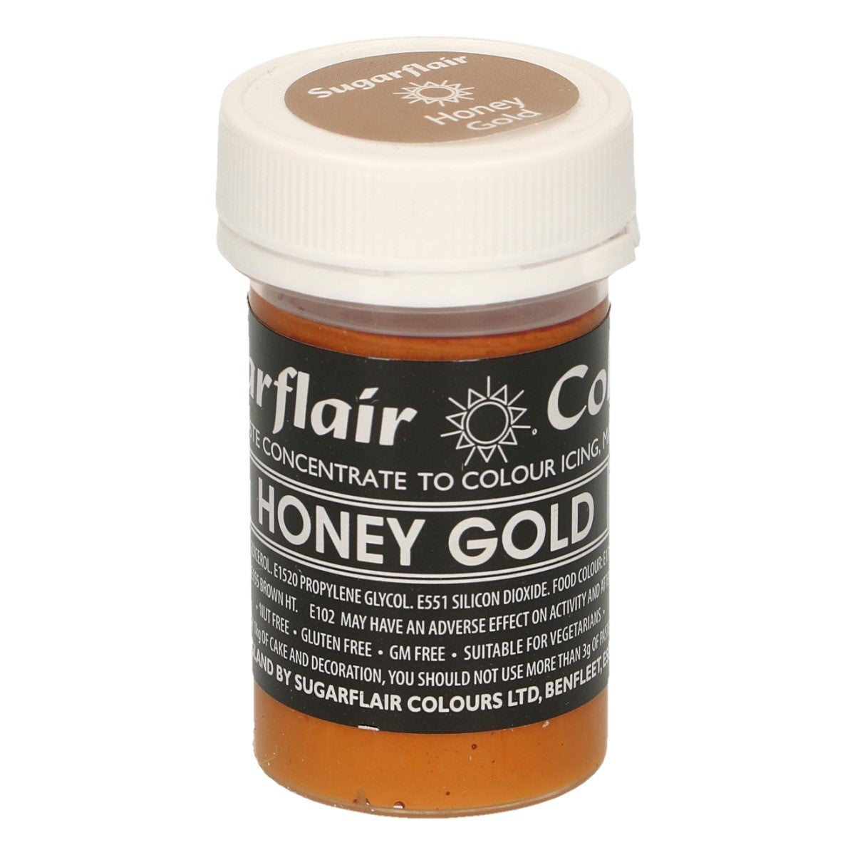 Sugarflair Paste Colour Pastel HONEY GOLD, 25g