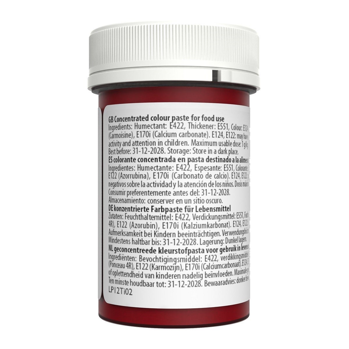 Sugarflair Paste Colour Pastel CHERRY RED, 25g