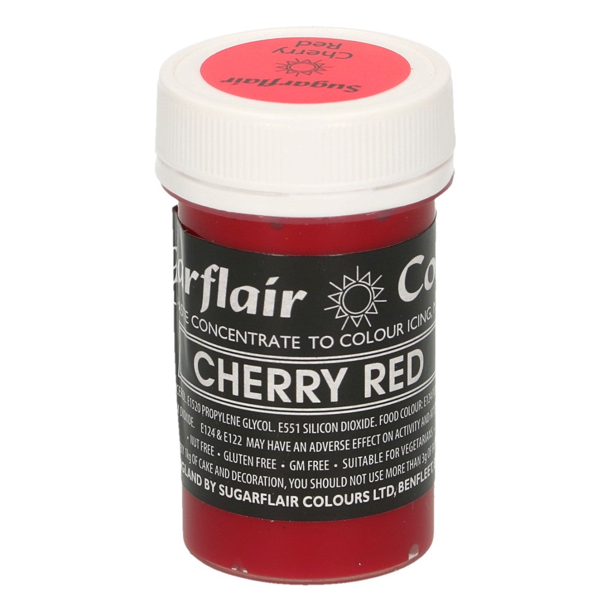Sugarflair Paste Colour Pastel CHERRY RED, 25g