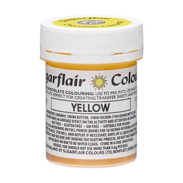 Sugarflair Chocolate Colour Yellow 35g