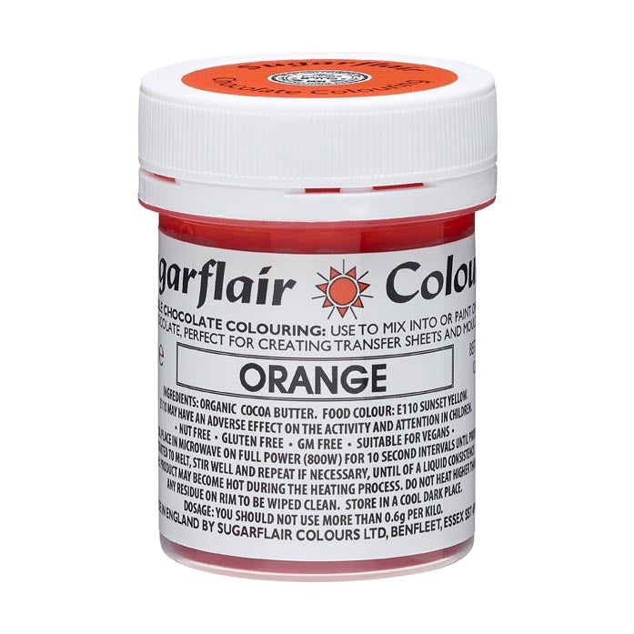 Sugarflair Chocolate Colour Orange 35g