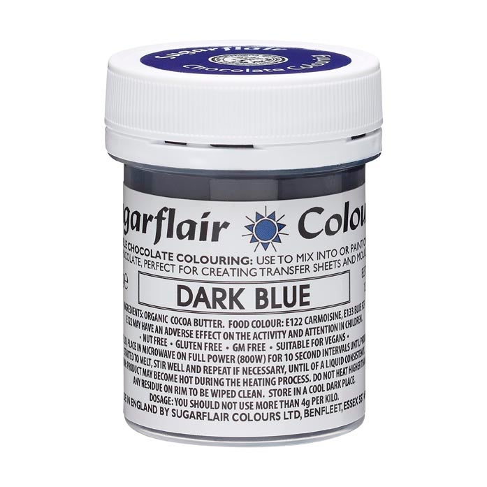 Sugarflair Chocolate Colour Dark Blue 35g