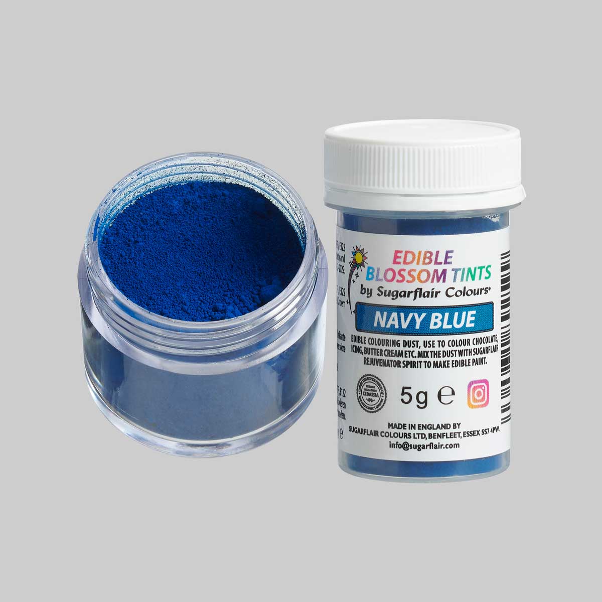 Sugarflair Blossom Tint Dust Navy Blue 5g