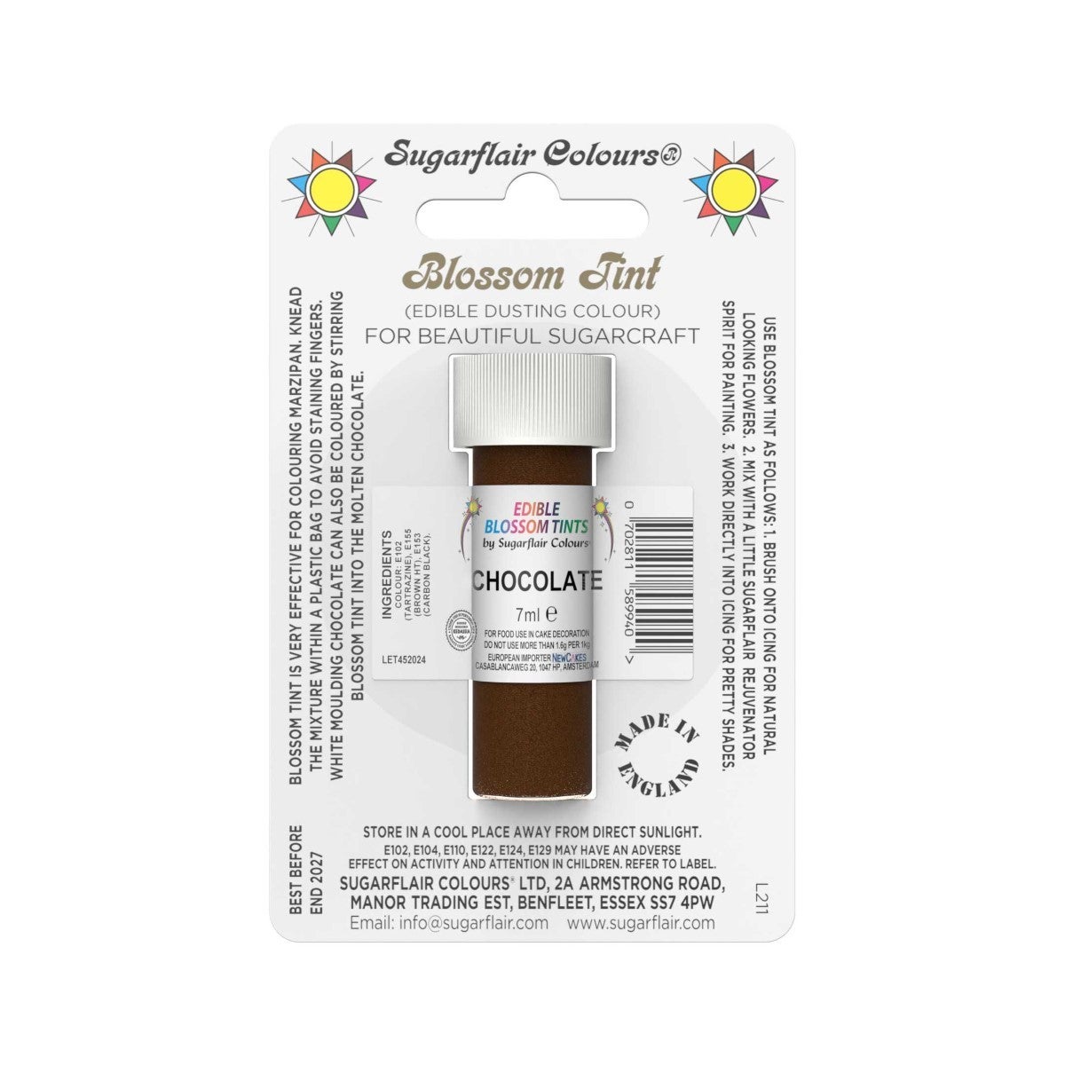 Sugarflair Dusting Colour CHOCOLATE, 7ml