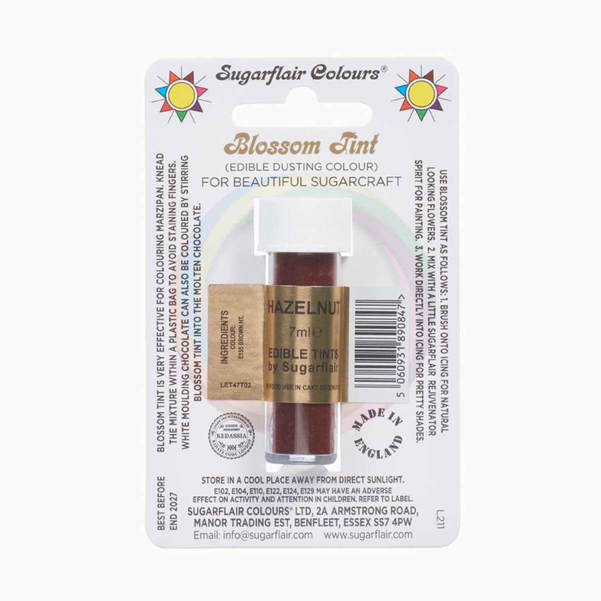 Sugarflair Blossom tint - Hazelnut - 7ml