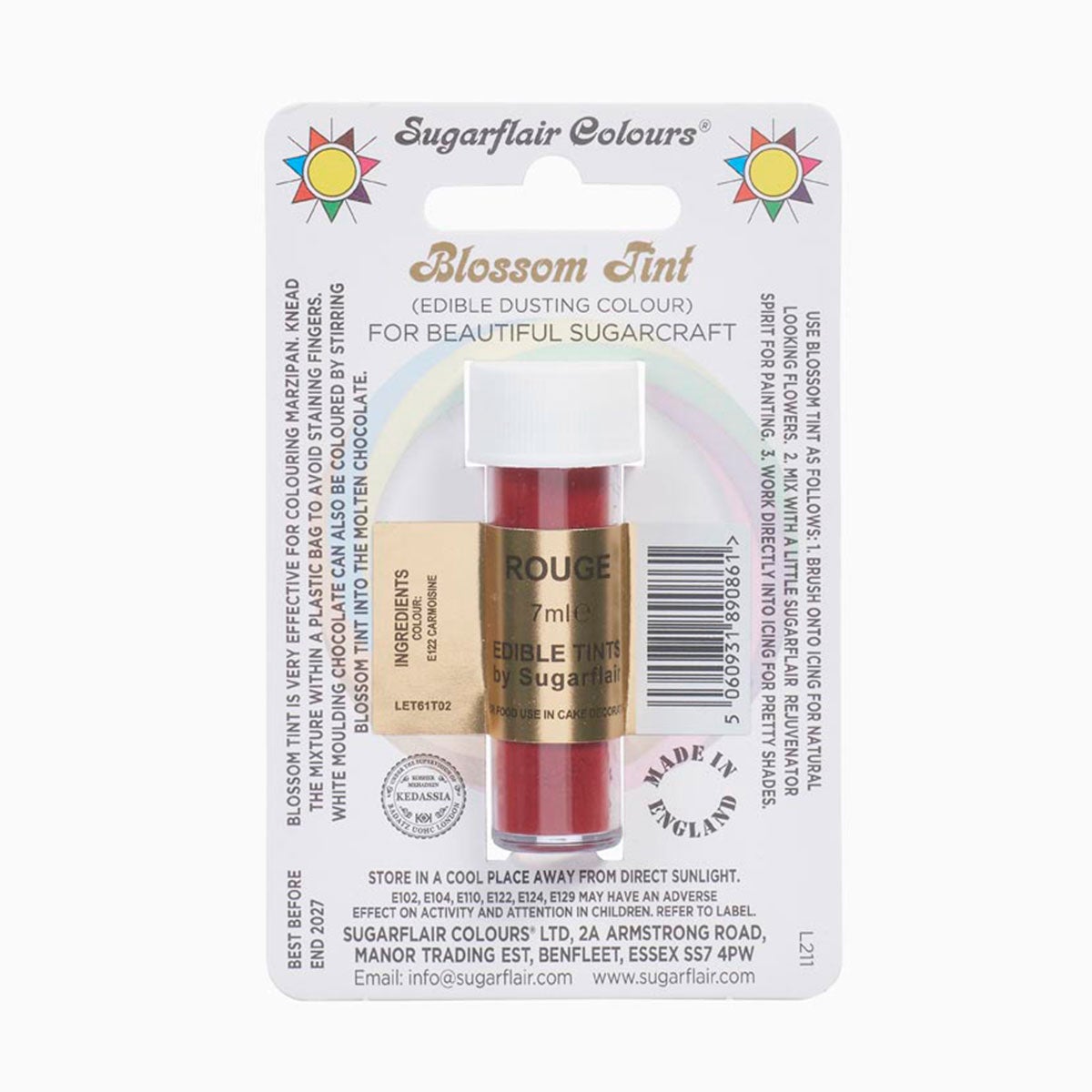 Sugarflair Blossom tint - Rouge - 7ml