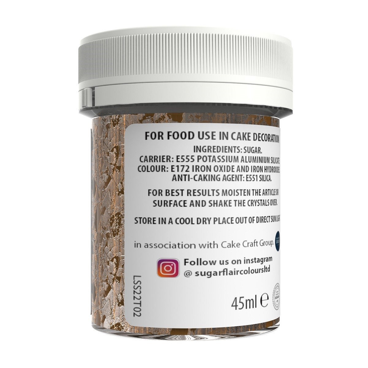 Sugarflair Sugar Crystals Gold 40 g