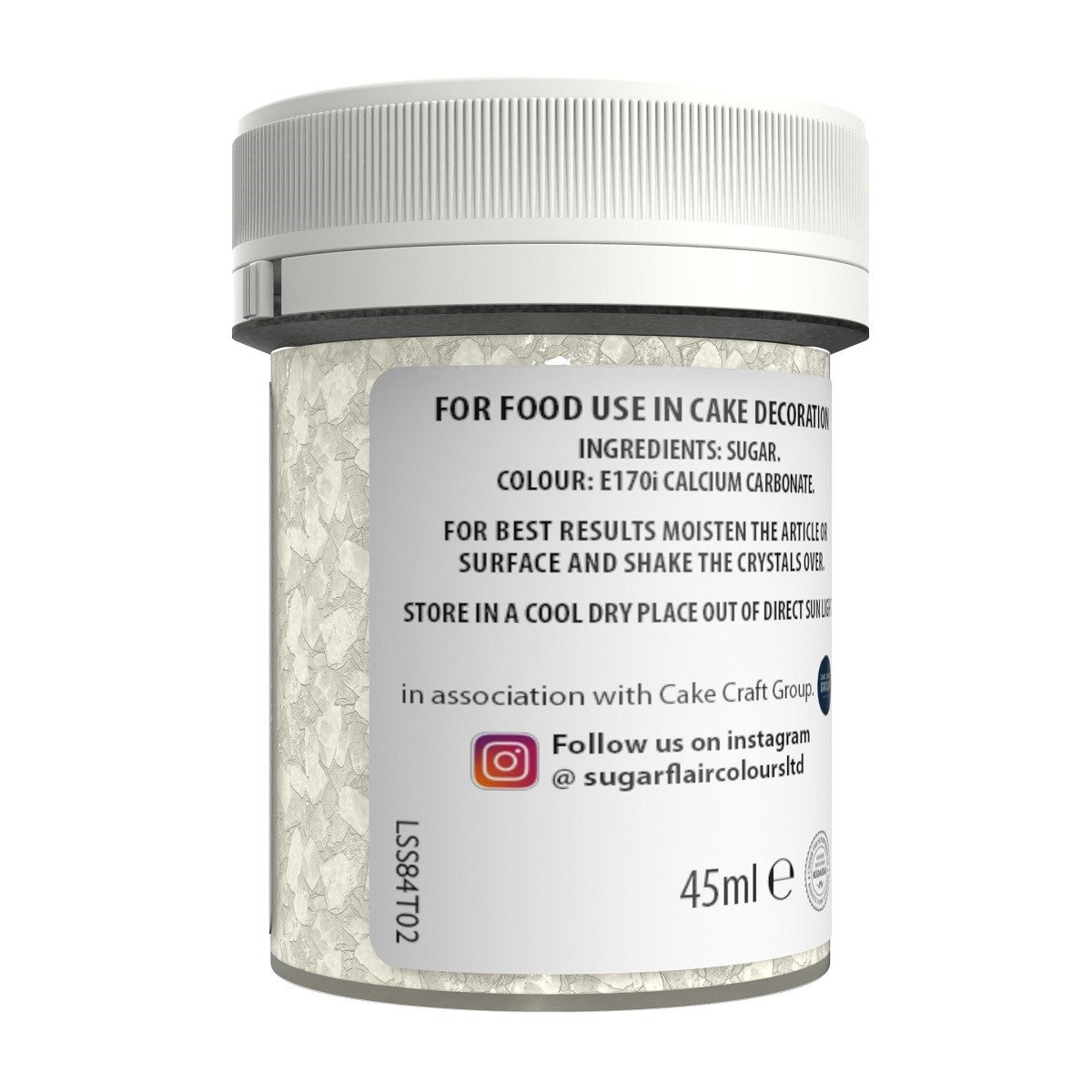 Sugarflair Sugar Crystals White 40 g