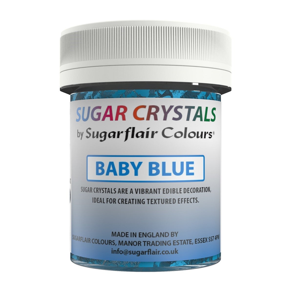 Sugarflair Sugar Crystals Baby Blue 40 g