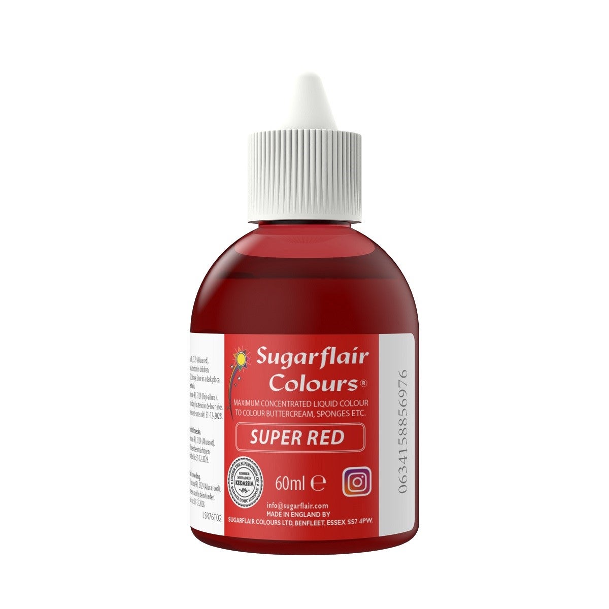 Sugarflair Liquid Colour Super Red 60ml