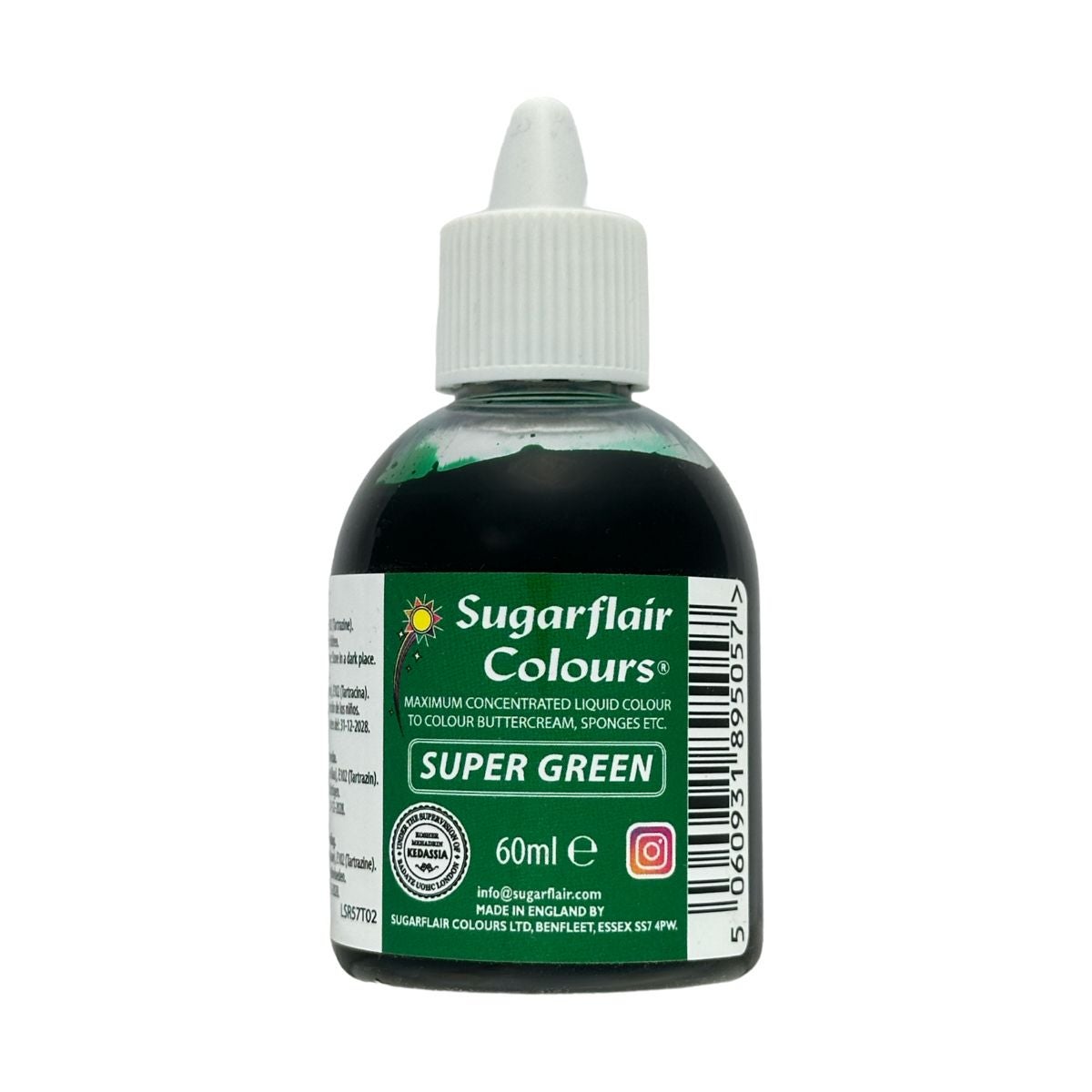 Sugarflair Liquid Colour Super Green 60ml