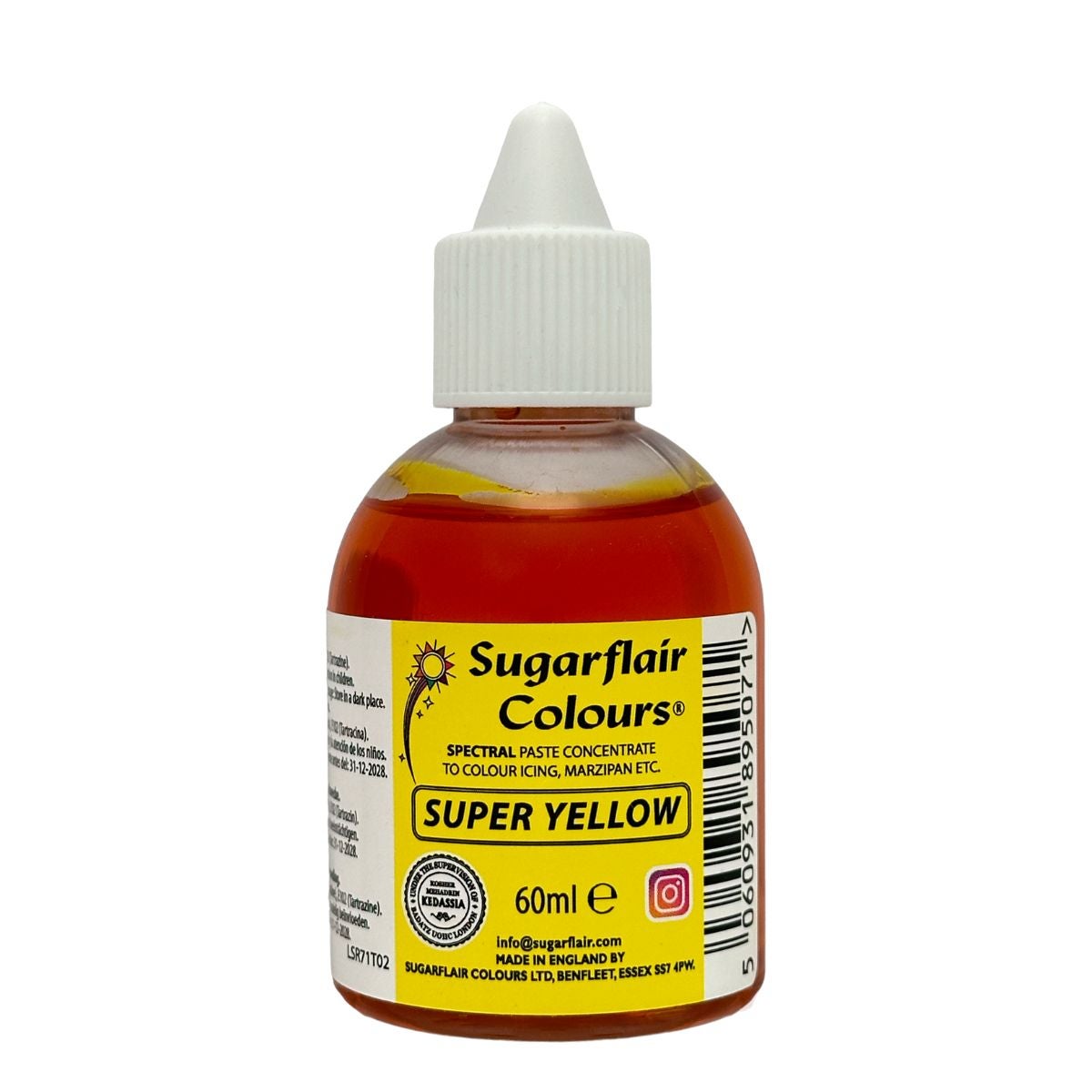 Sugarflair Liquid Colour Super Yellow 60ml