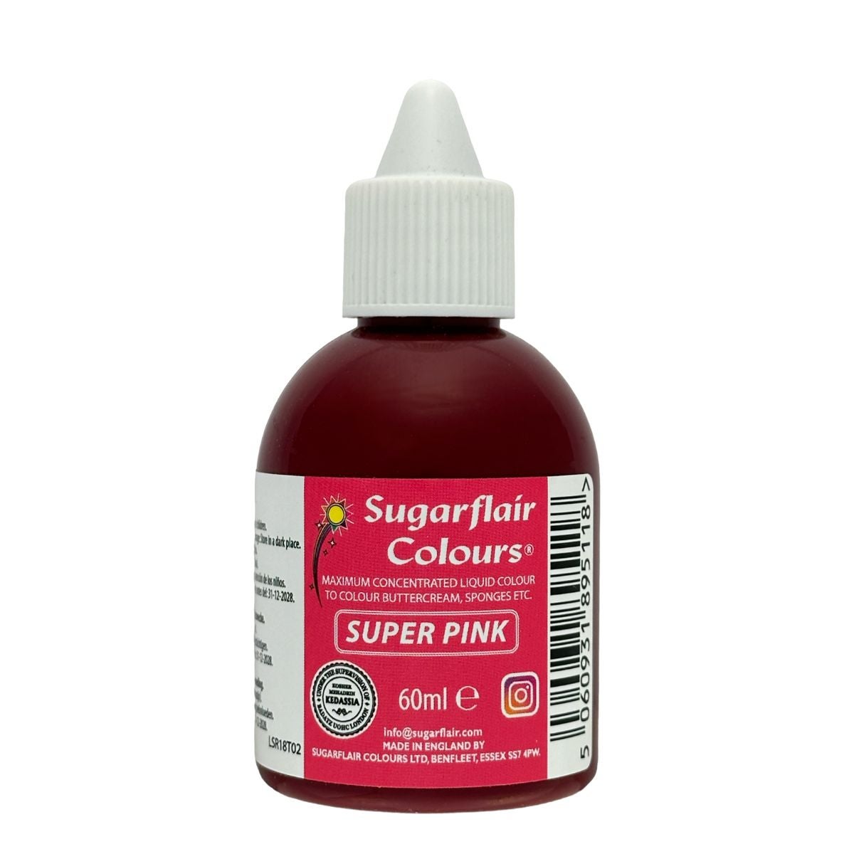 Sugarflair Liquid Colour Super Pink 60ml