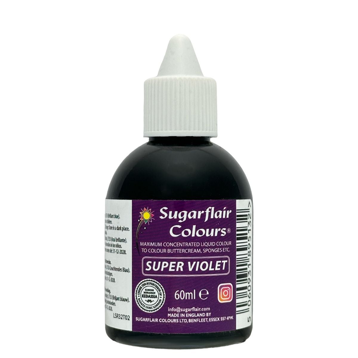 Sugarflair Liquid Colour Super Violet 60ml