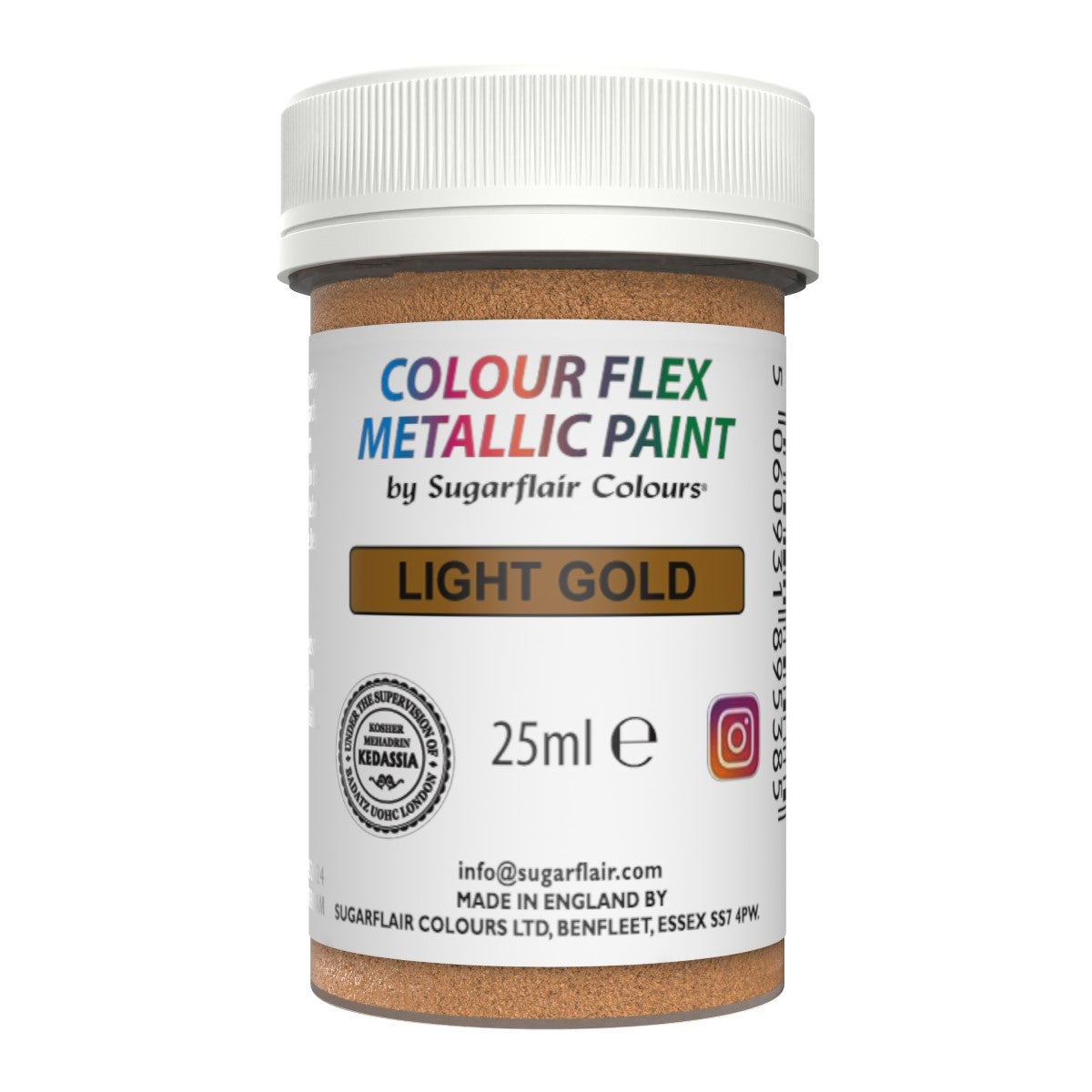 Sugarflair Edible Matt Paint - Light Gold - 25g