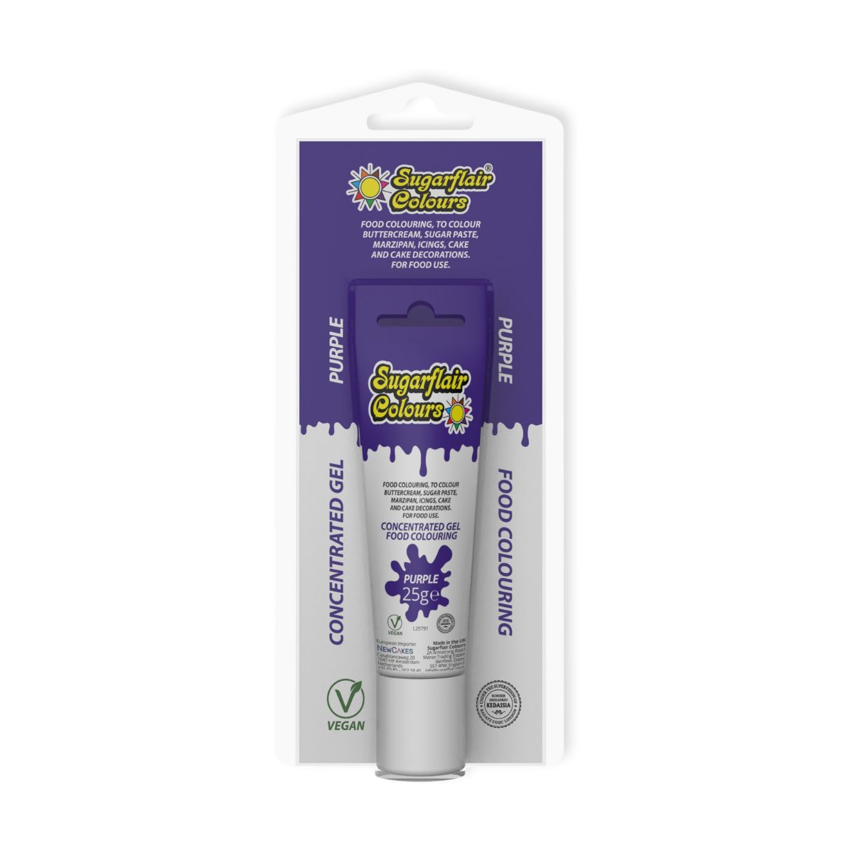 Sugarflair Gel Colour Tube Purple 25 g