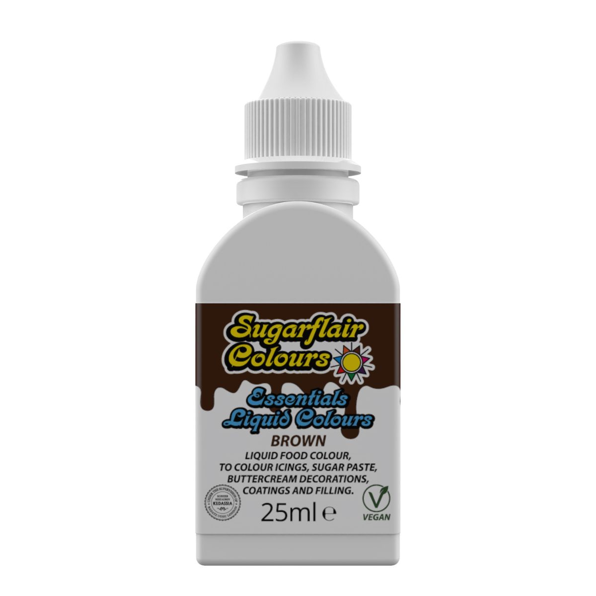 Sugarflair Liquid Colour Brown 25 ml