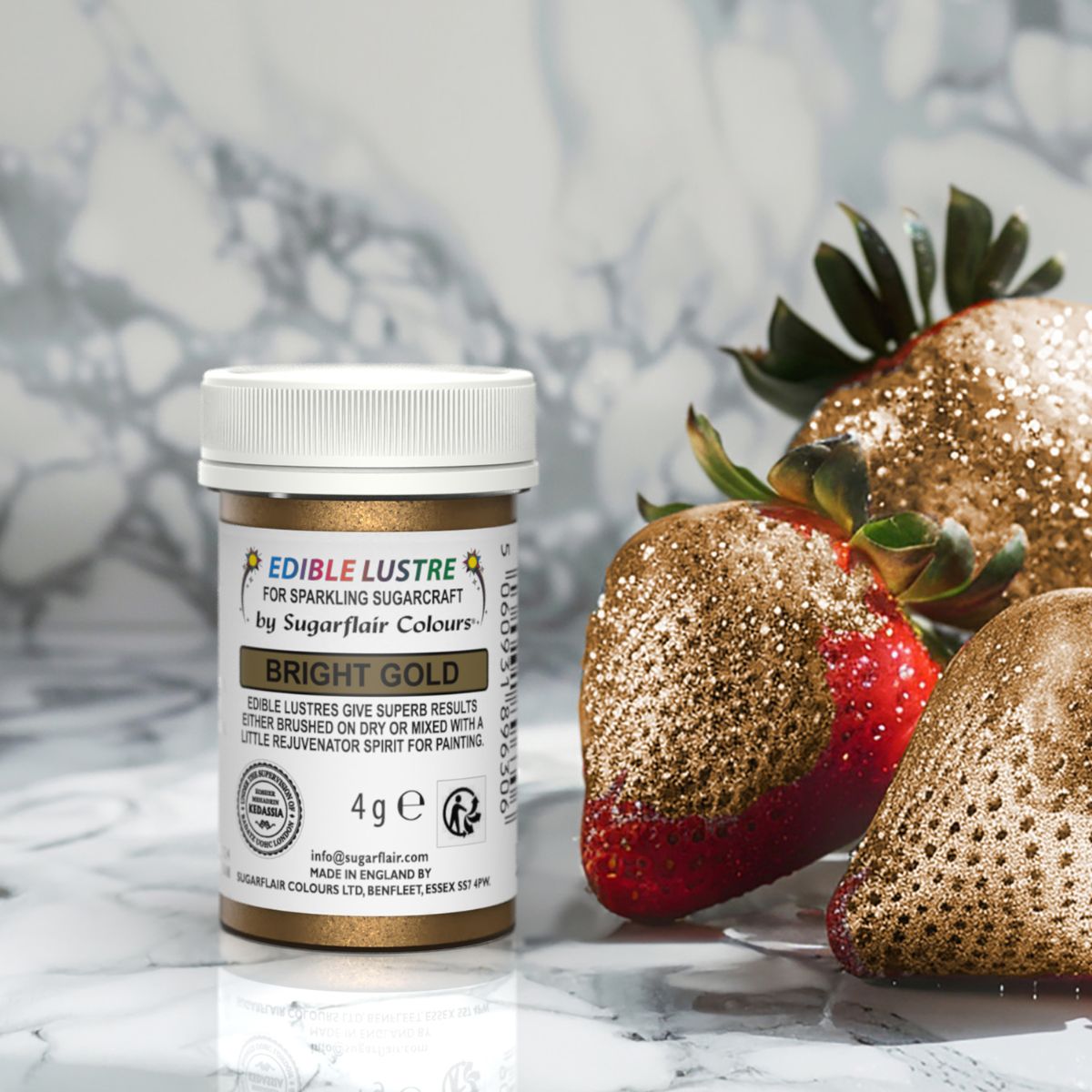 Sugarflair Edible Lustre Bright Gold, 4g