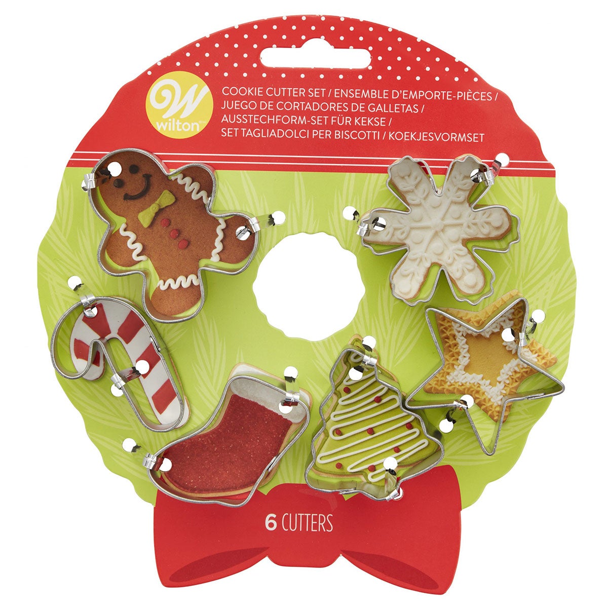 Wilton Cookie Cutter Set Wreath Mini Set/6